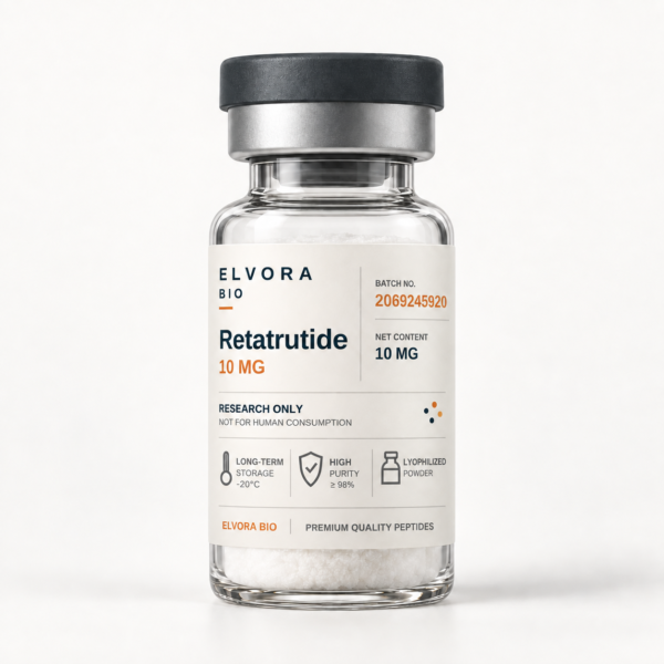 ELVORA BIO Retatrutide 10mg and 20mg research peptide