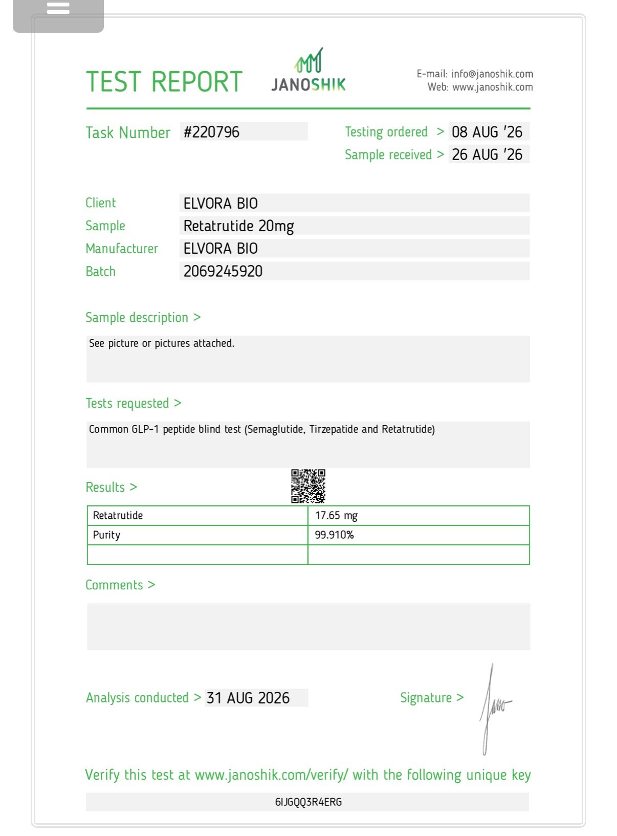 Retatrutide 10mg & 20mg – Research Peptide - Image 2